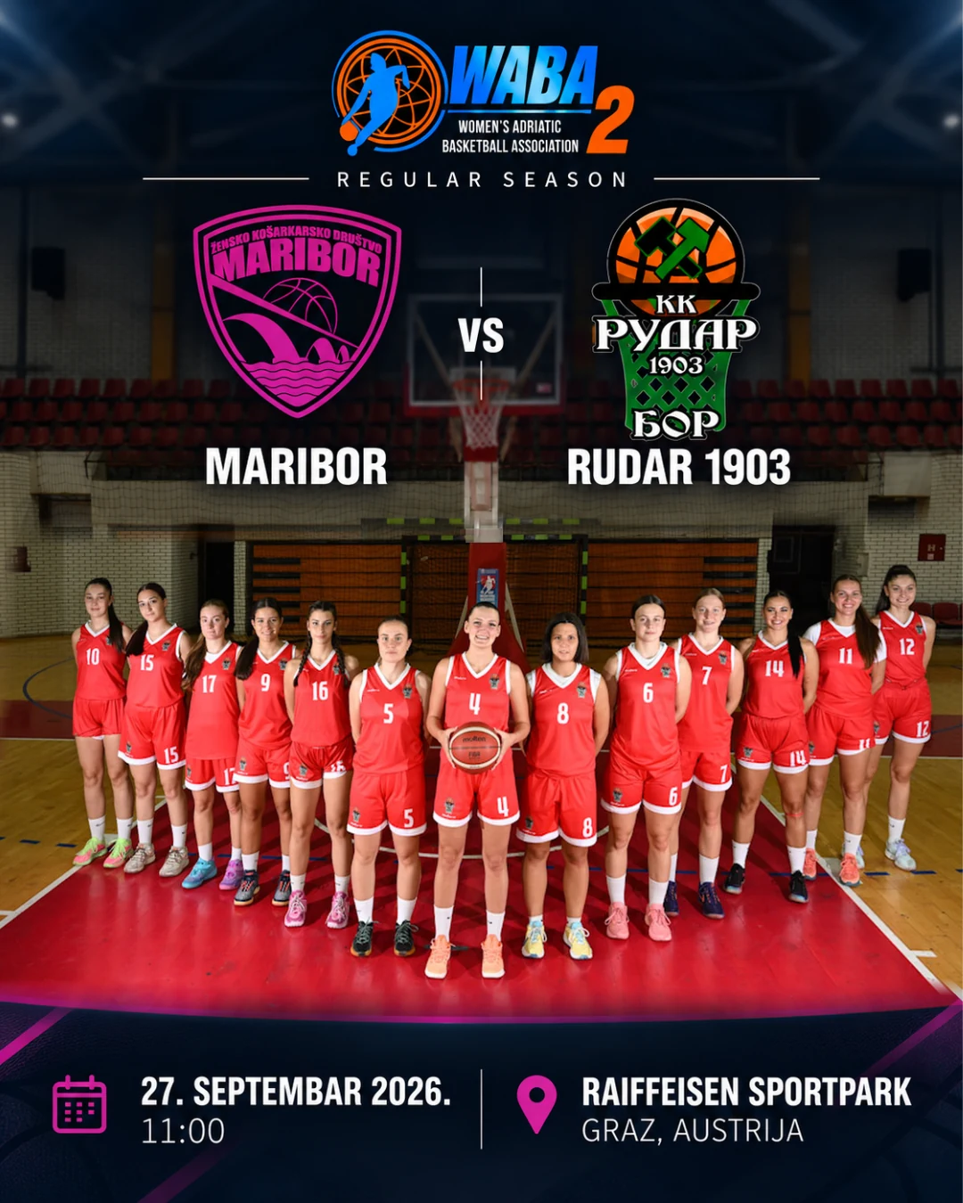 Second Challenge in Graz: Rudar 1903 Faces Maribor